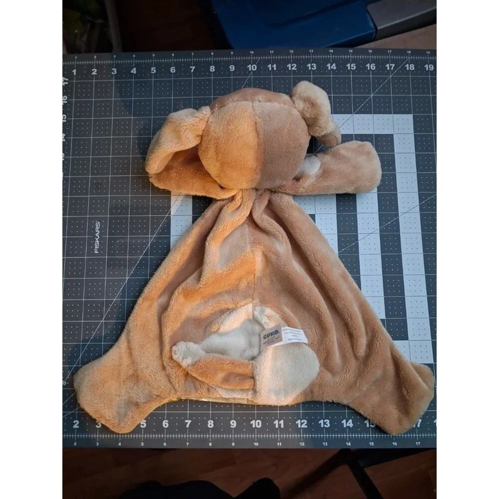 Gund Spunky HuggyBuddy Puppy Dog Lovey Security Blanket Plush